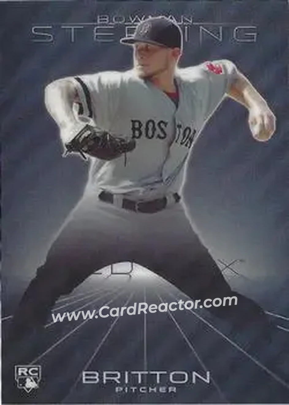2013 Bowman Sterling - Refractors #49 - Drake Britton - Boston Red Sox