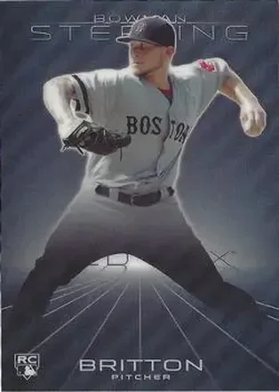 2013 Bowman Sterling - Refractors #49 - Drake Britton - Boston Red Sox