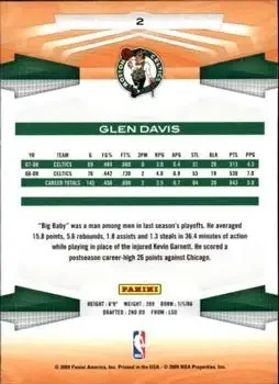 Back of Glen Davis