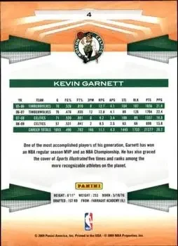 Back of Kevin Garnett