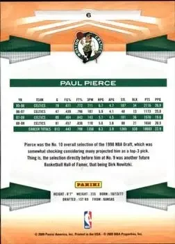Back of Paul Pierce