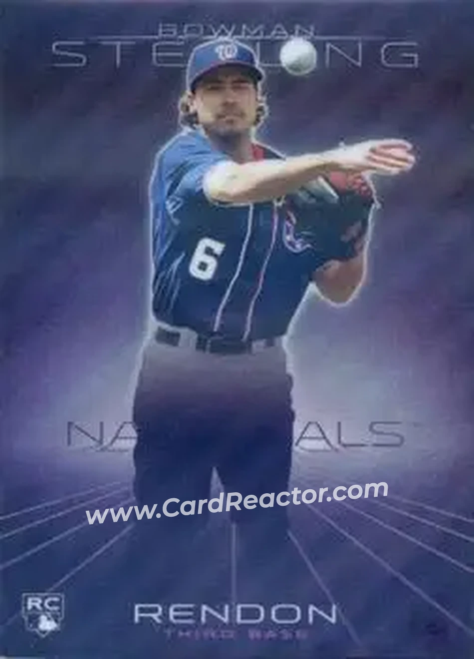 2013 Bowman Sterling - Purple Refractors #23 - Anthony Rendon - Washington Nationals - Front
