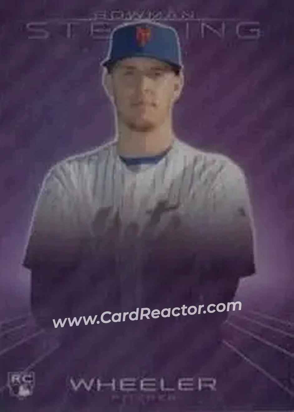 2013 Bowman Sterling - Purple Refractors #34 - Zack Wheeler - New York Mets - Front
