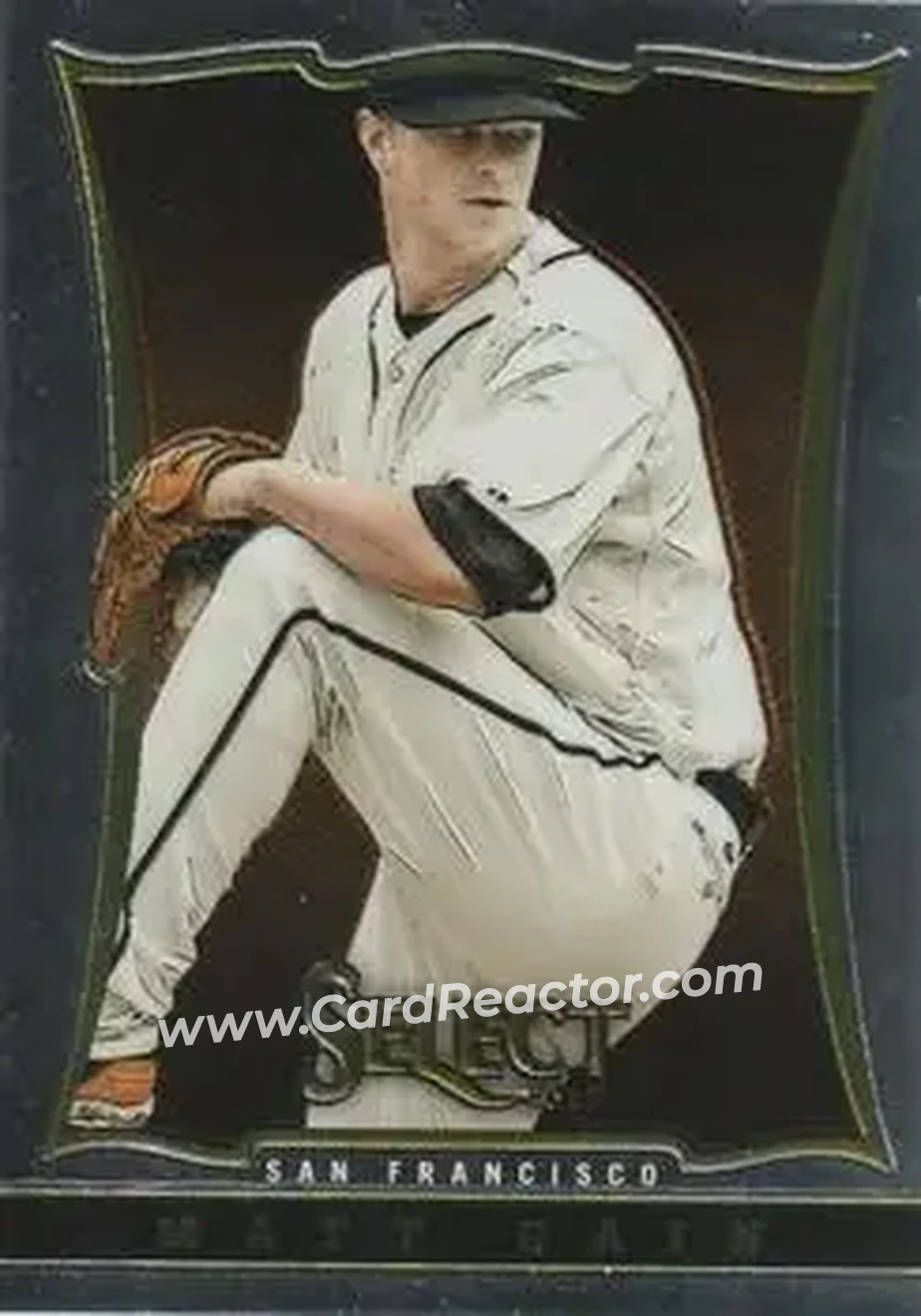 2013 Panini Select #7 - Matt Cain - San Francisco Giants - Front 2013 Panini Select #7 - Matt Cain - San Francisco Giants - Front
