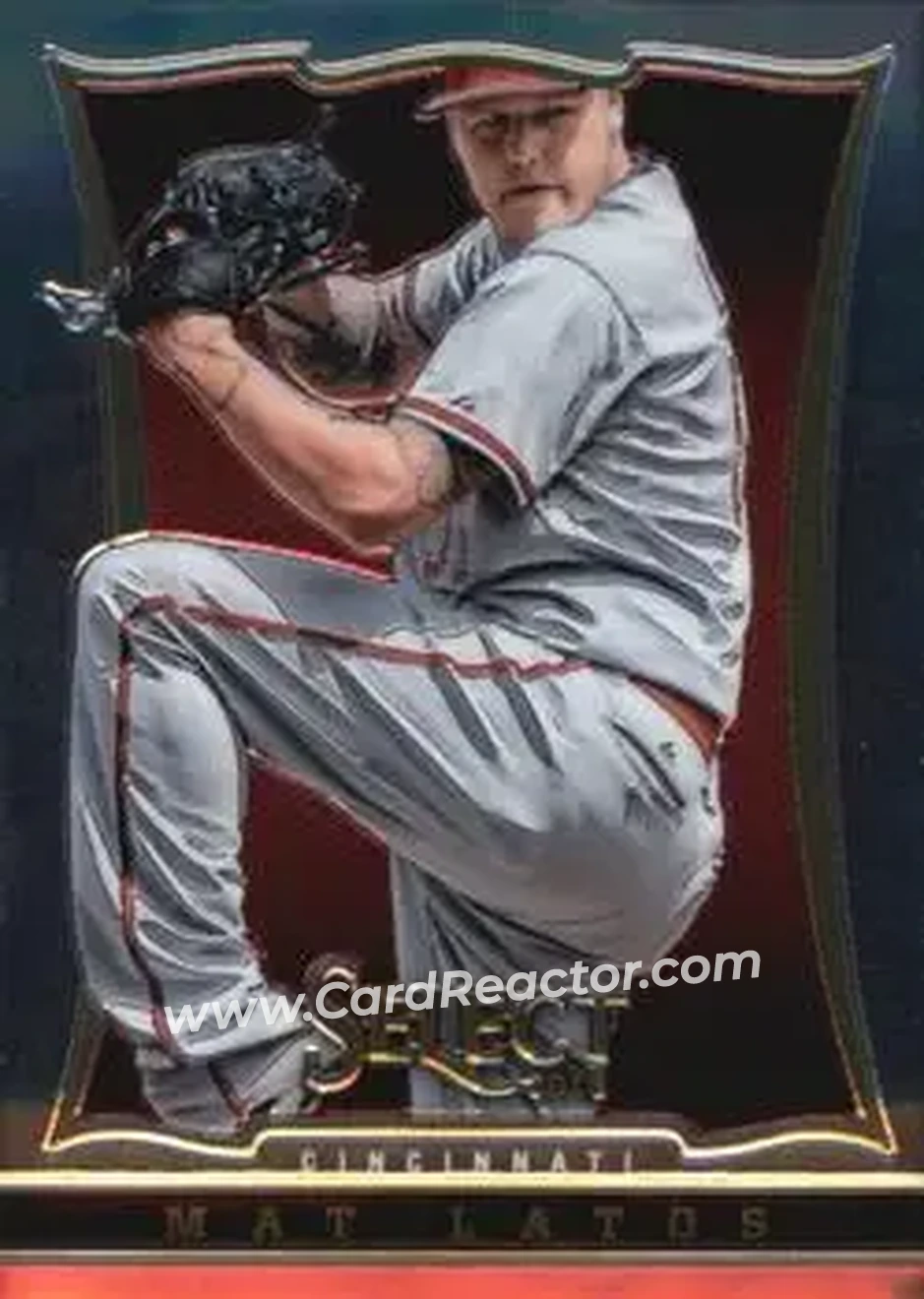2013 Panini Select #14 - Mat Latos - Cincinnati Reds - Front