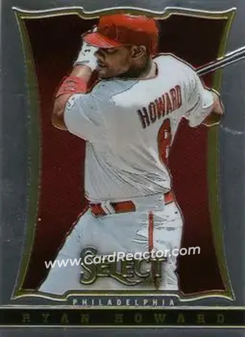 2013 Panini Select #18 - Ryan Howard - Philadelphia Phillies - Front 2013 Panini Select #18 - Ryan Howard - Philadelphia Phillies - Front