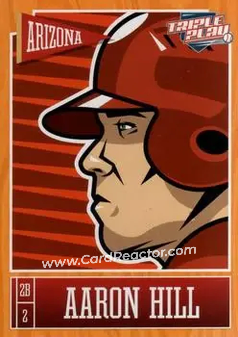 2013 Panini Triple Play #1 - Aaron Hill - Arizona Diamondbacks - Front