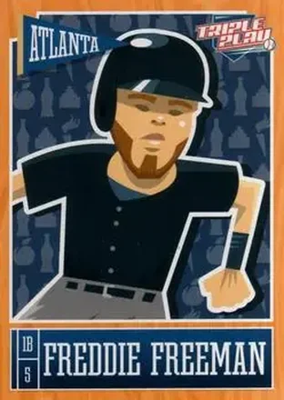2013 Panini Triple Play #4 Freddie Freeman