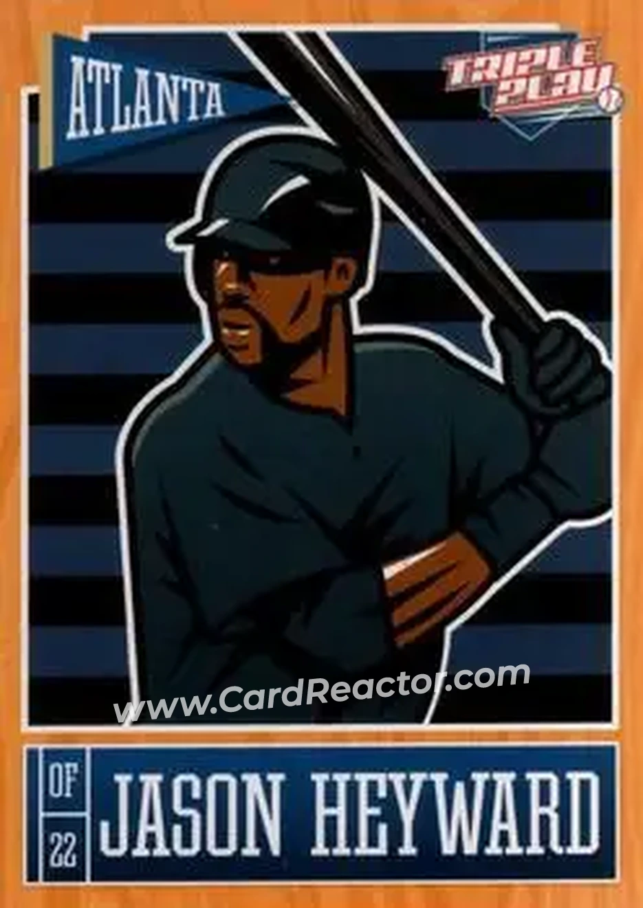 2013 Panini Triple Play #6 - Jason Heyward - Atlanta Braves - Front
