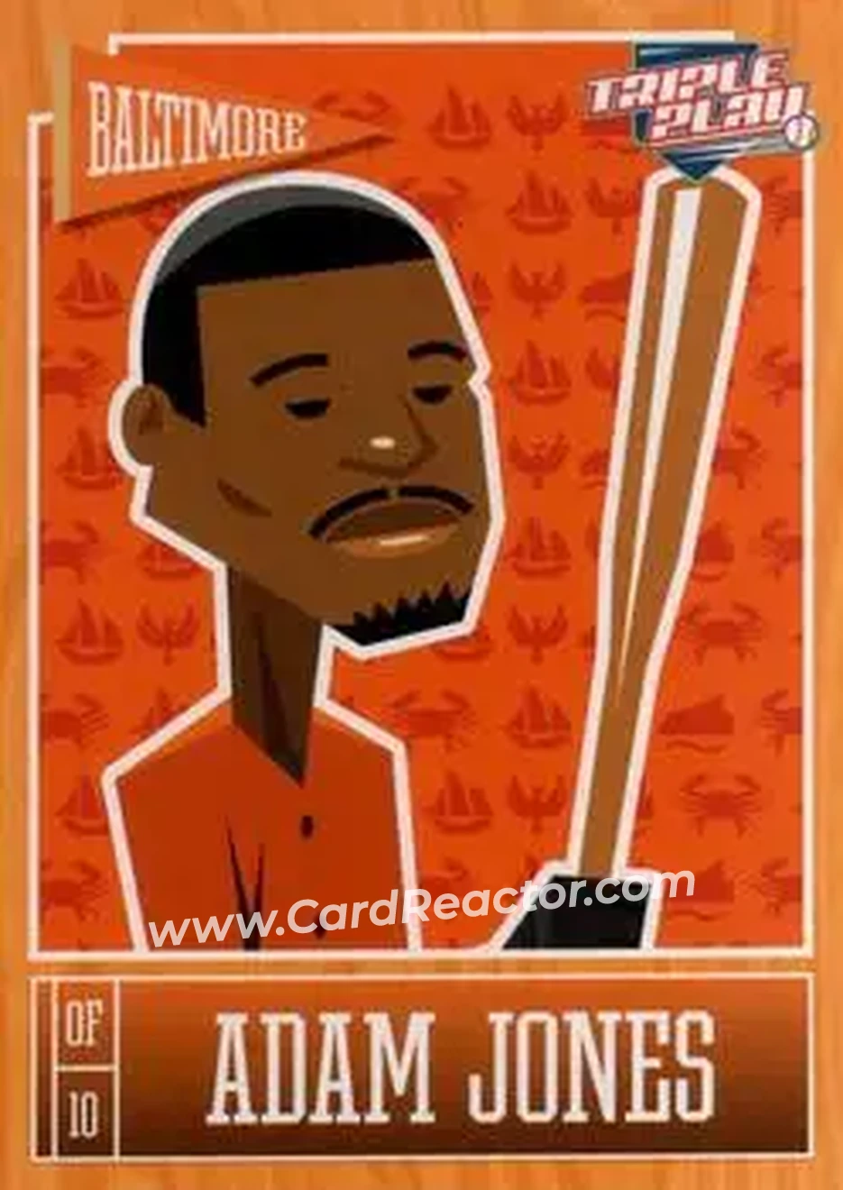 2013 Panini Triple Play #7 - Adam Jones - Baltimore Orioles - Front 2013 Panini Triple Play #7 - Adam Jones - Baltimore Orioles - Front