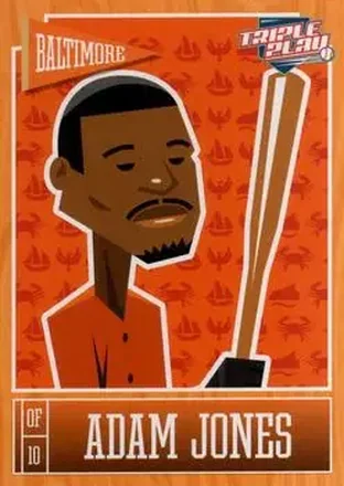 2013 Panini Triple Play #7 - Adam Jones - Baltimore Orioles