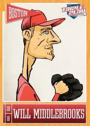 2013 Panini Triple Play #10 Will Middlebrooks