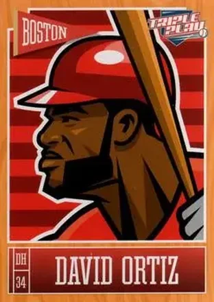 2013 Panini Triple Play #12 - David Ortiz - Boston Red Sox