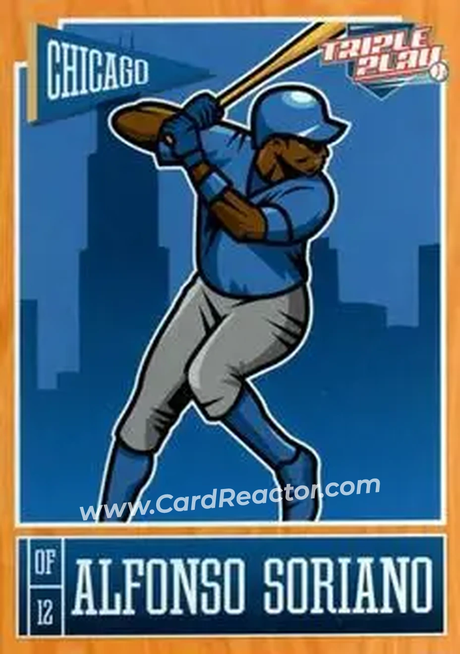 2013 Panini Triple Play #15 - Alfonso Soriano - Chicago Cubs - Front