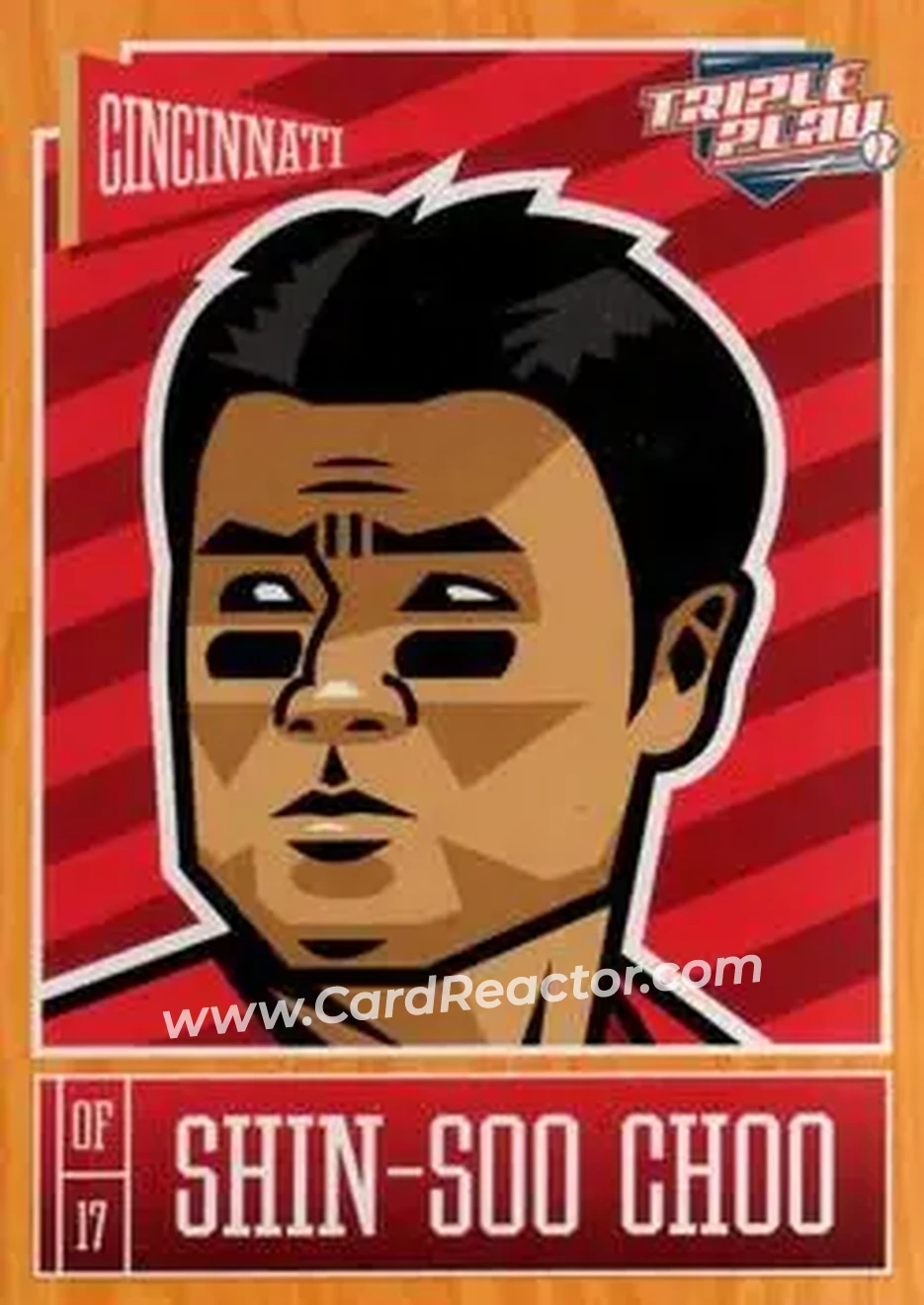 2013 Panini Triple Play #22 - Shin-Soo Choo - Cincinnati Reds - Front