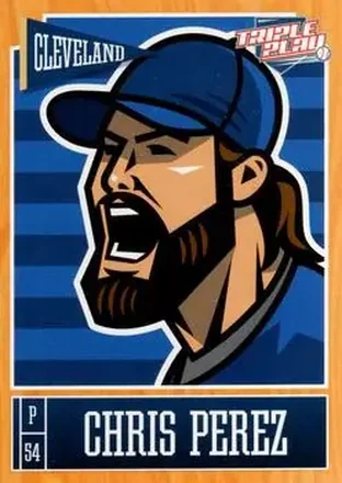 2013 Panini Triple Play #23 Chris Perez
