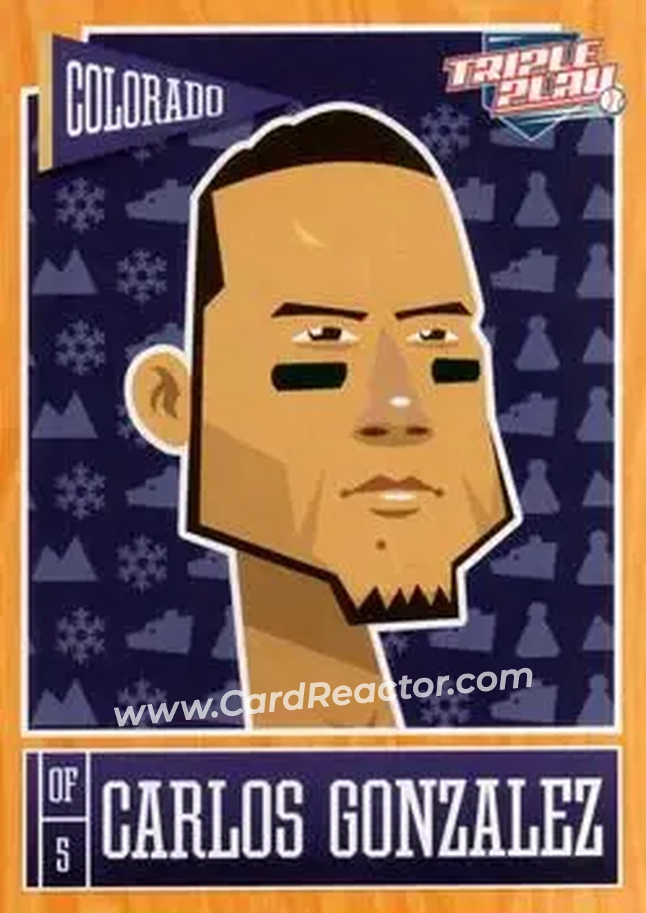 2013 Panini Triple Play #24 - Carlos Gonzalez - Colorado Rockies - Front