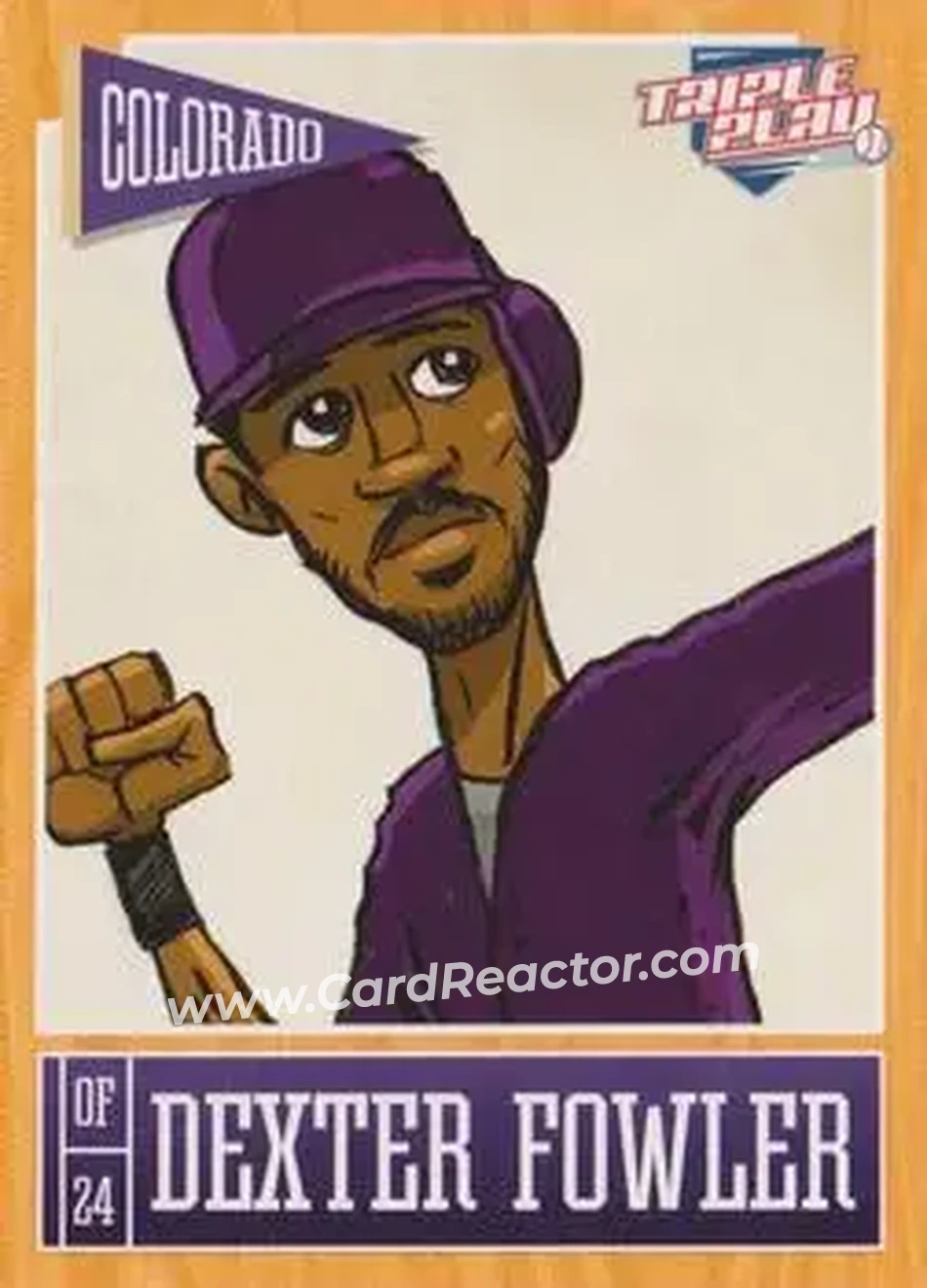 2013 Panini Triple Play #25 - Dexter Fowler - Colorado Rockies - Front