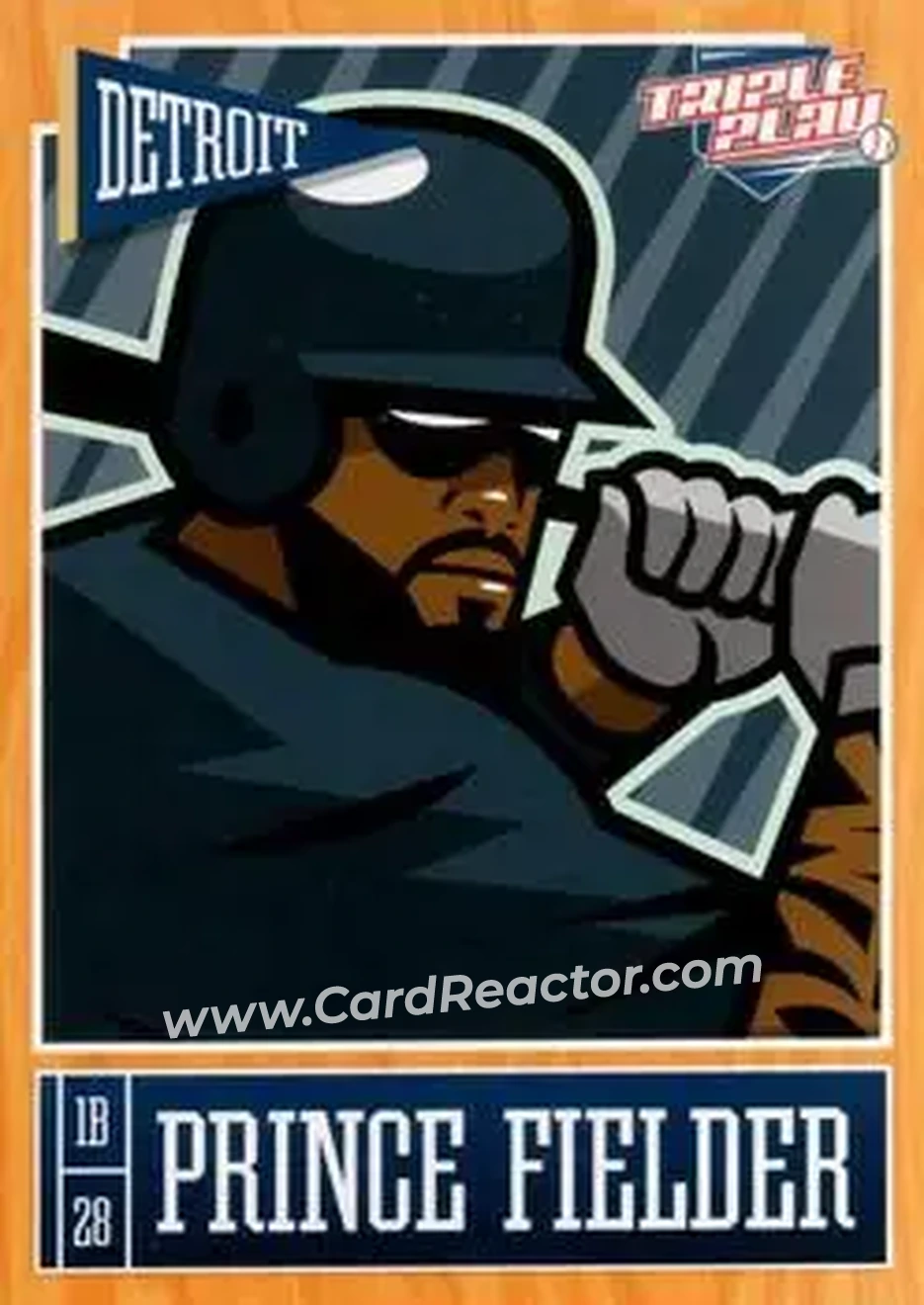 2013 Panini Triple Play #29 - Prince Fielder - Detroit Tigers - Front