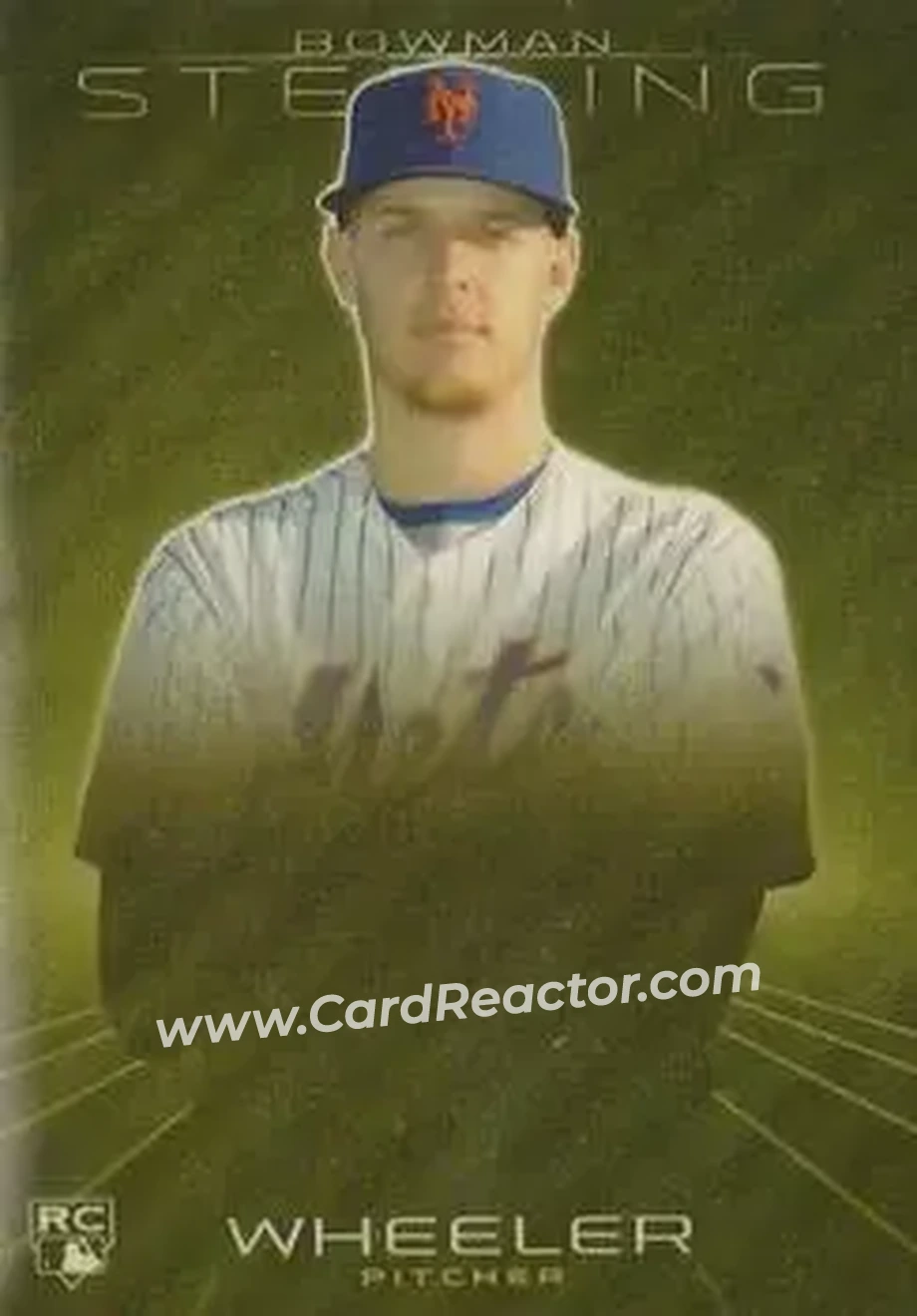 2013 Bowman Sterling - Gold Refractors #34 - Zack Wheeler - New York Mets - Front