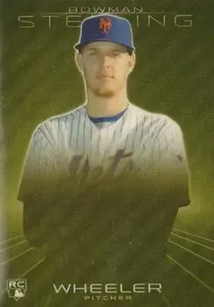 2013 Bowman Sterling - Gold Refractors #34 - Zack Wheeler - New York Mets