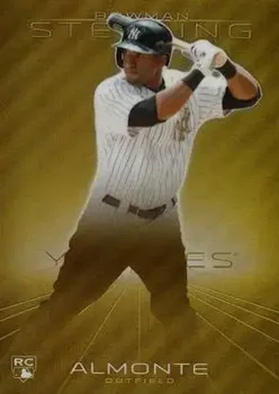 2013 Bowman Sterling - Gold Refractors #47 - Zoilo Almonte - New York Yankees