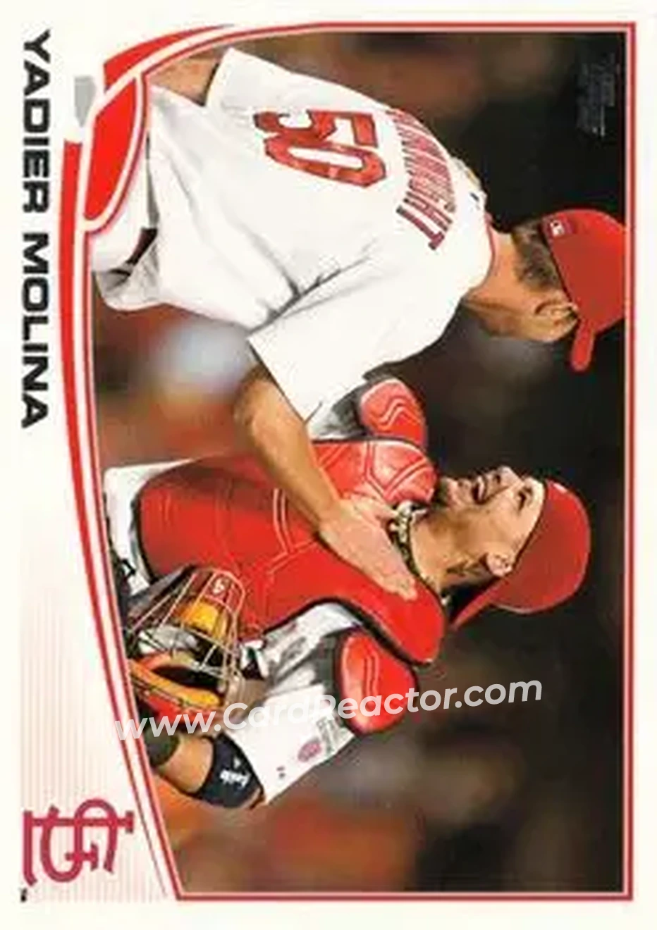 2013 Topps #4 - Yadier Molina - St. Louis Cardinals - Front 2013 Topps #4 - Yadier Molina - St. Louis Cardinals - Front