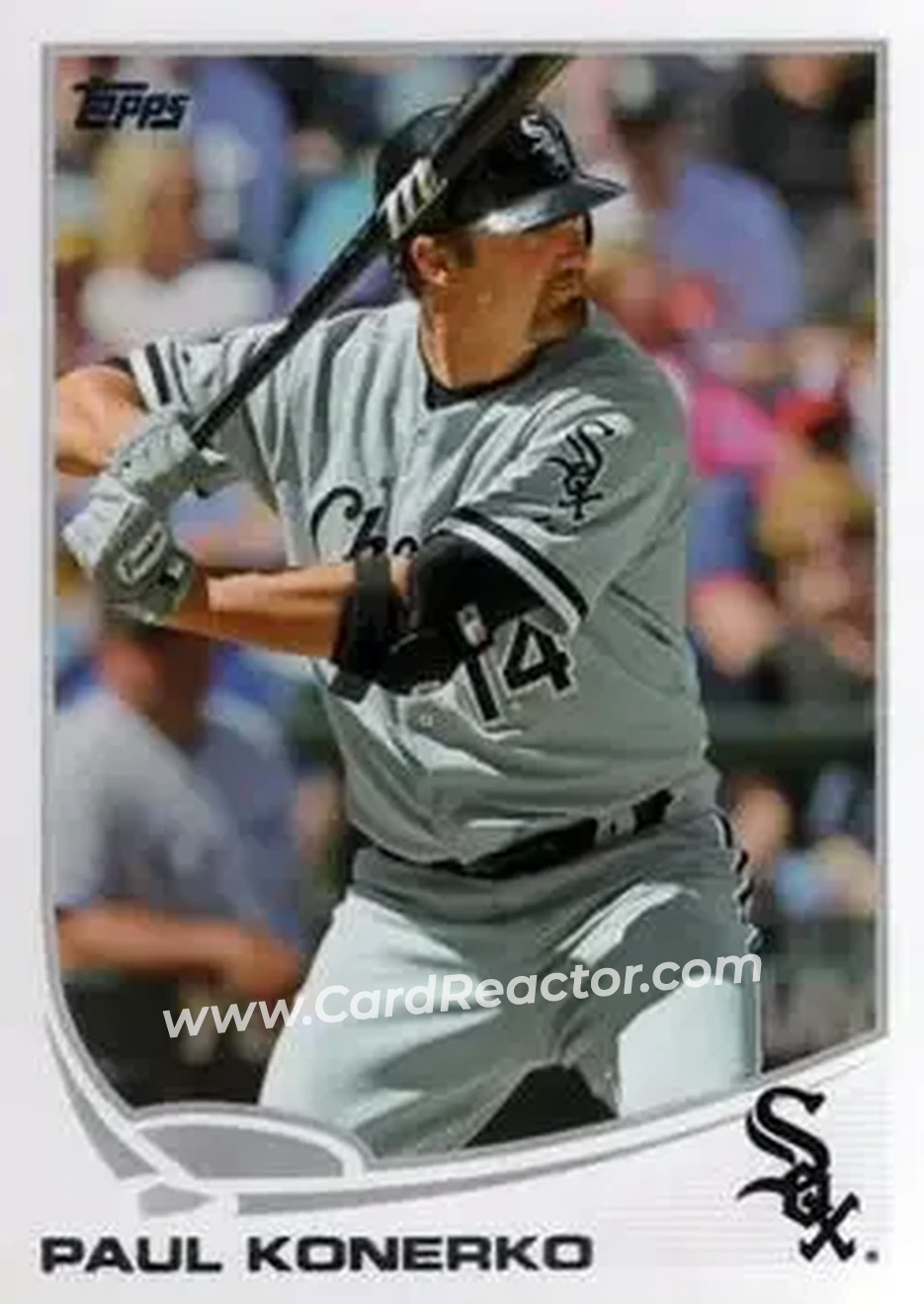 2013 Topps #14 - Paul Konerko - Chicago White Sox - Front
