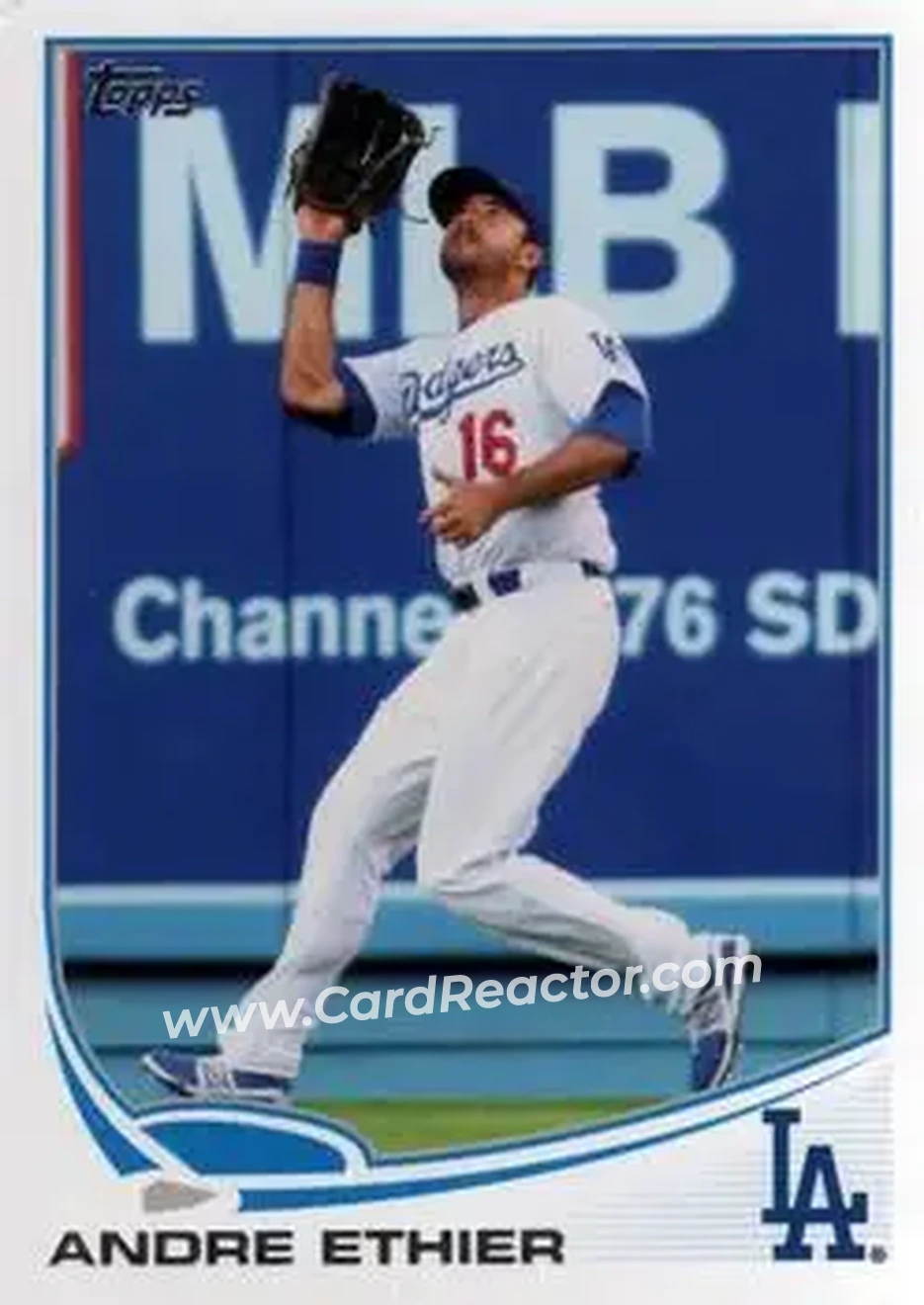 2013 Topps #16 - Andre Ethier - Los Angeles Dodgers - Front
