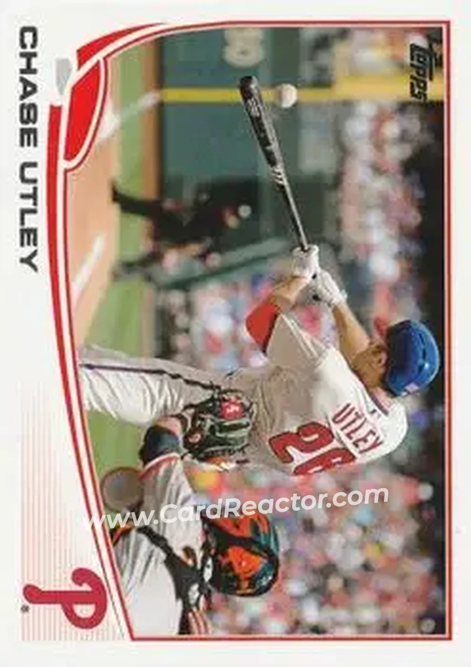 2013 Topps #26 - Chase Utley - Philadelphia Phillies - Front