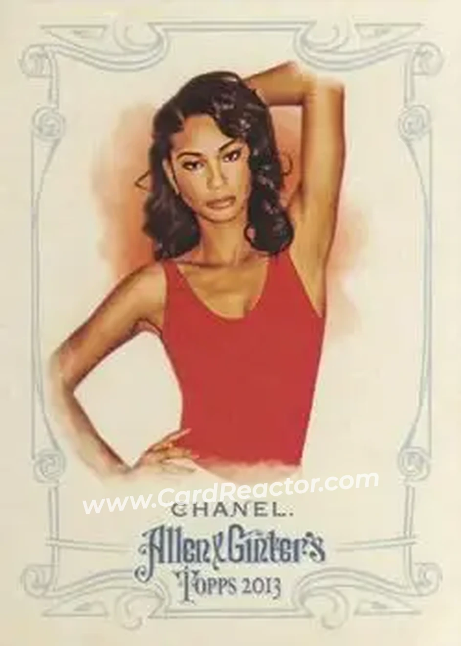 2013 Topps Allen & Ginter #6 - Chanel Iman - Front