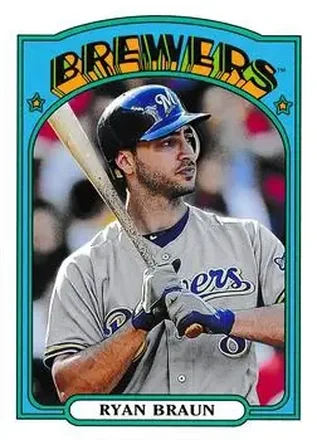2013 Topps Archives #9 - Ryan Braun - Milwaukee Brewers