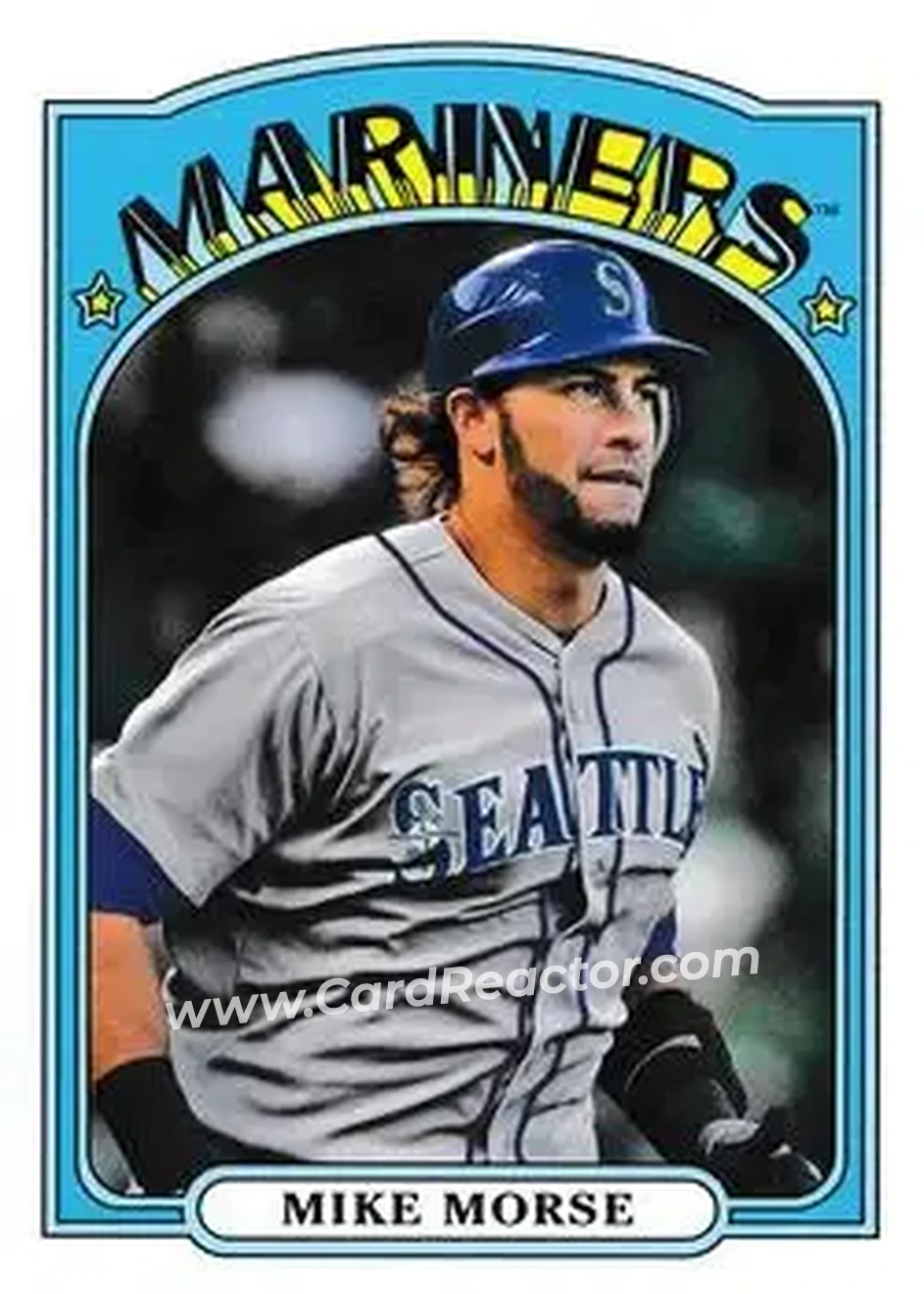 2013 Topps Archives #15 - Mike Morse - Seattle Mariners - Front