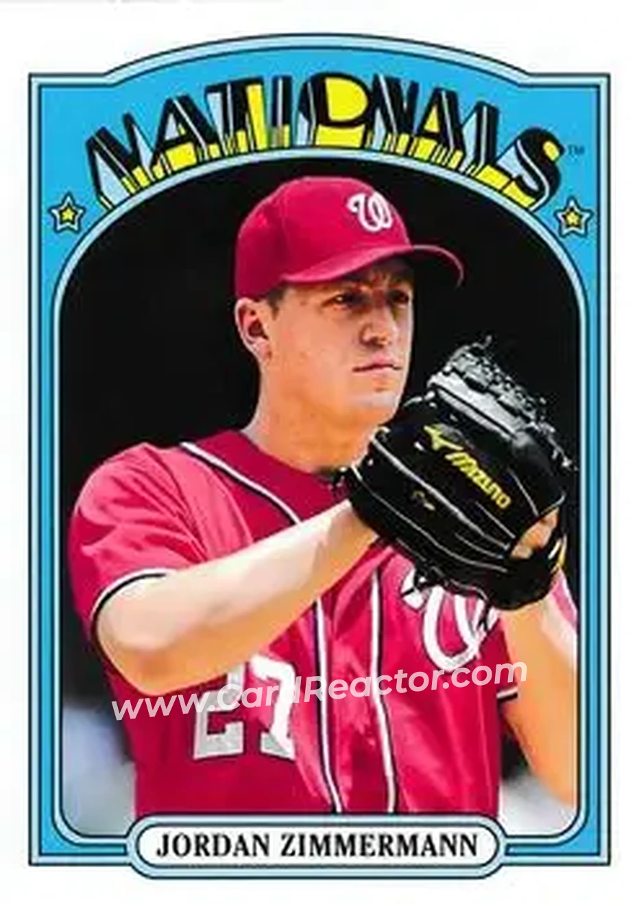 2013 Topps Archives #23 - Jordan Zimmermann - Washington Nationals - Front