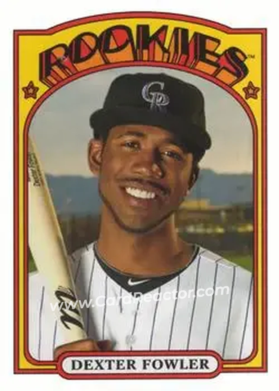 2013 Topps Archives #25 - Dexter Fowler - Colorado Rockies - Front 2013 Topps Archives #25 - Dexter Fowler - Colorado Rockies - Front