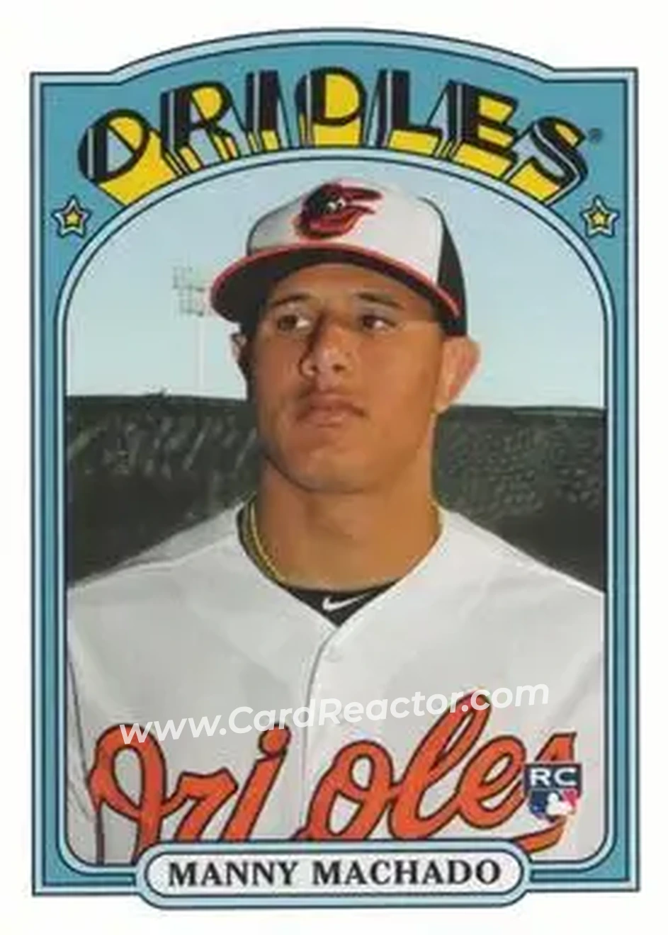 2013 Topps Archives #27 - Manny Machado - Baltimore Orioles - Front