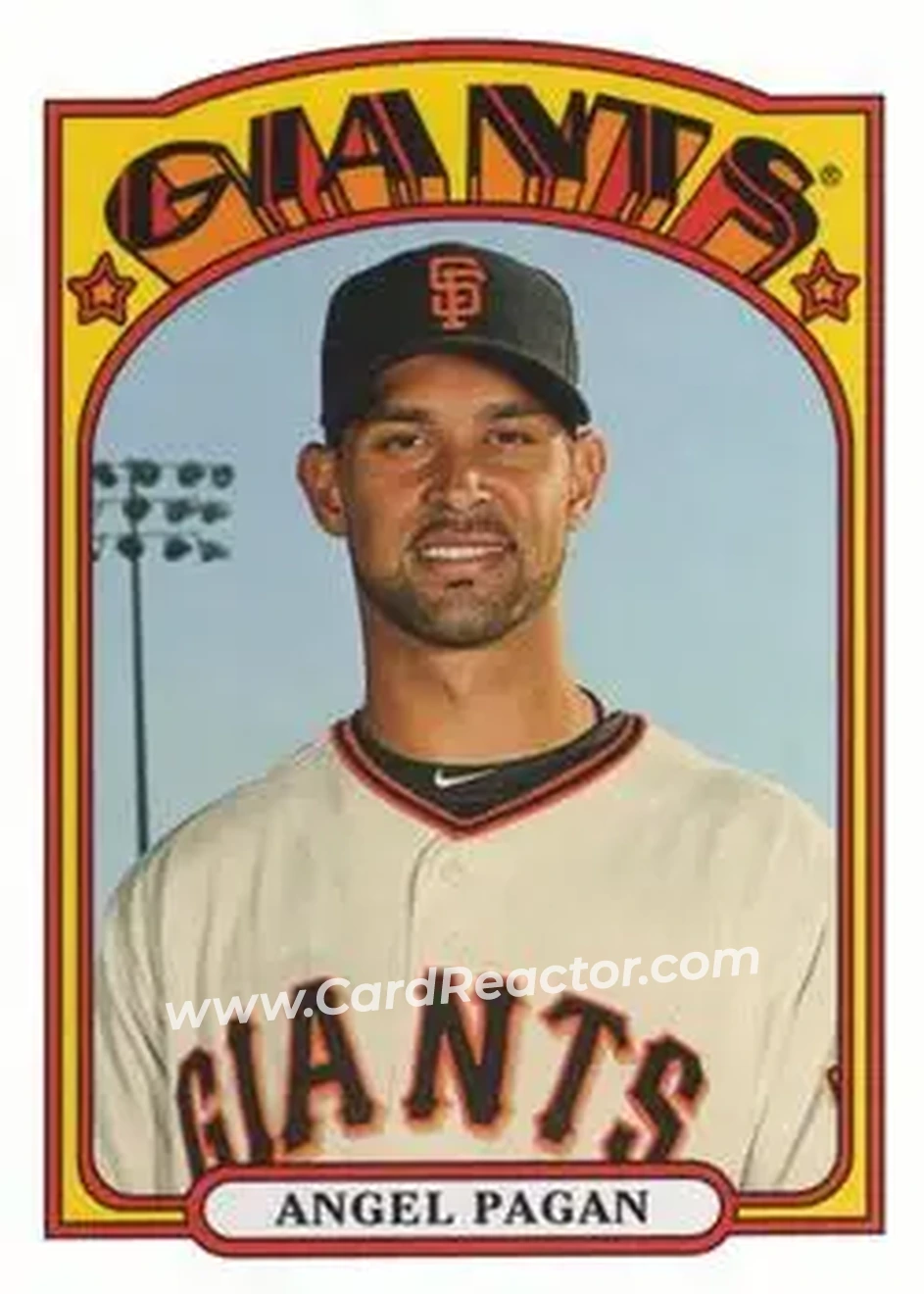 2013 Topps Archives #29 - Angel Pagan - San Francisco Giants - Front 2013 Topps Archives #29 - Angel Pagan - San Francisco Giants - Front