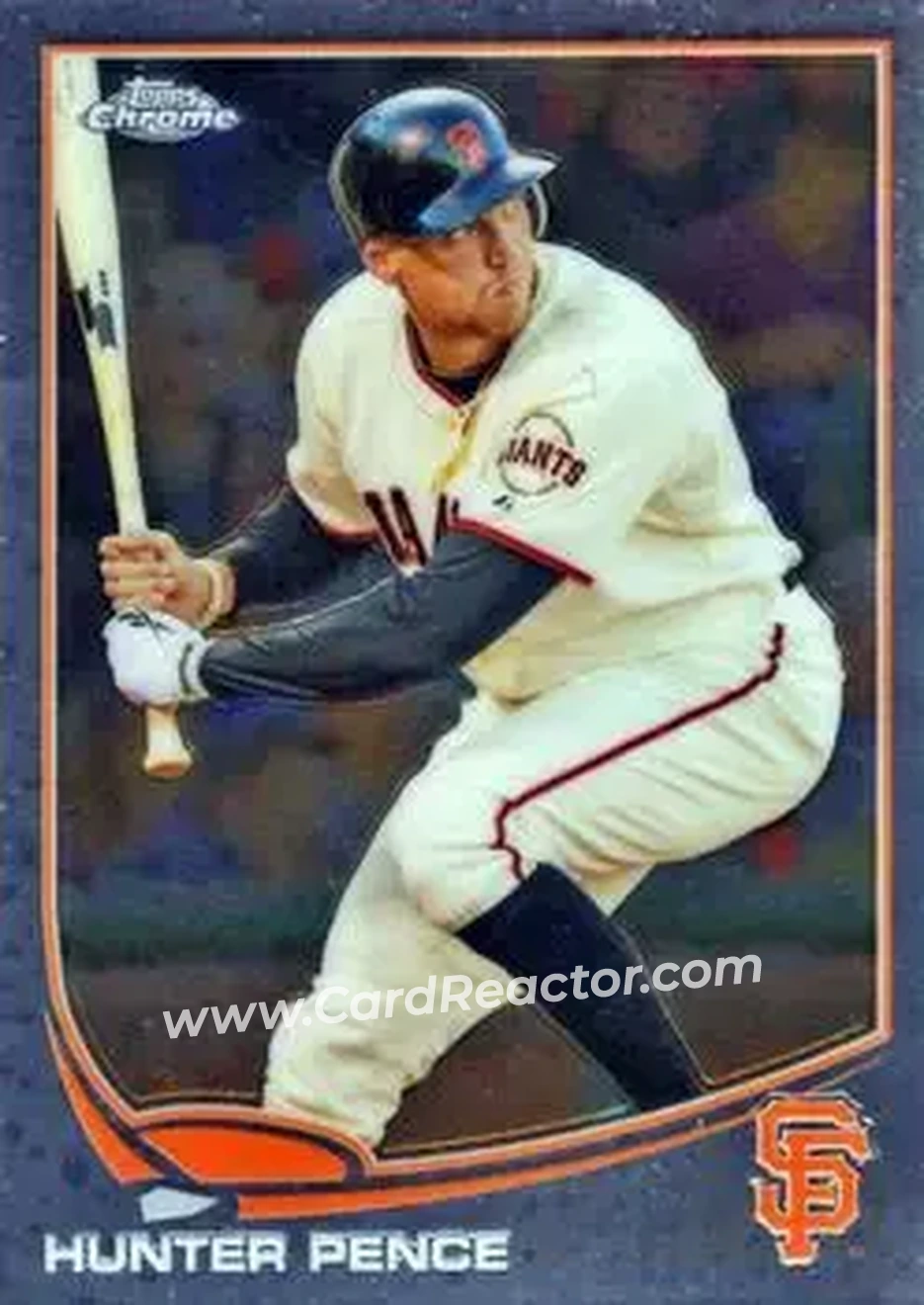 2013 Topps Chrome #2 - Hunter Pence - San Francisco Giants - Front 2013 Topps Chrome #2 - Hunter Pence - San Francisco Giants - Front