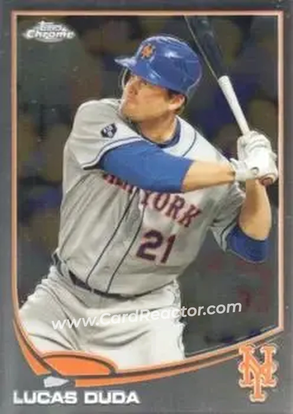 2013 Topps Chrome #5 - Lucas Duda - New York Mets - Front