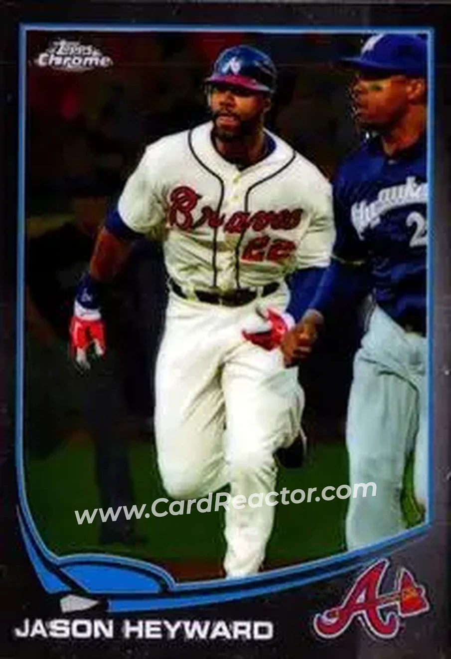 2013 Topps Chrome #6 - Jason Heyward - Atlanta Braves - Front