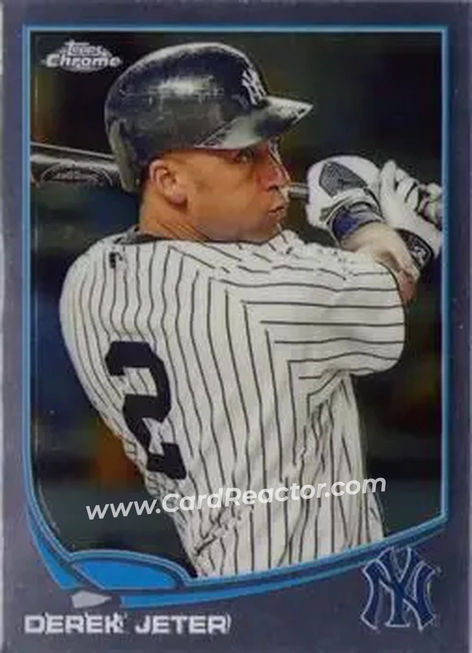 2013 Topps Chrome #10 - Derek Jeter - New York Yankees - Front 2013 Topps Chrome #10 - Derek Jeter - New York Yankees - Front