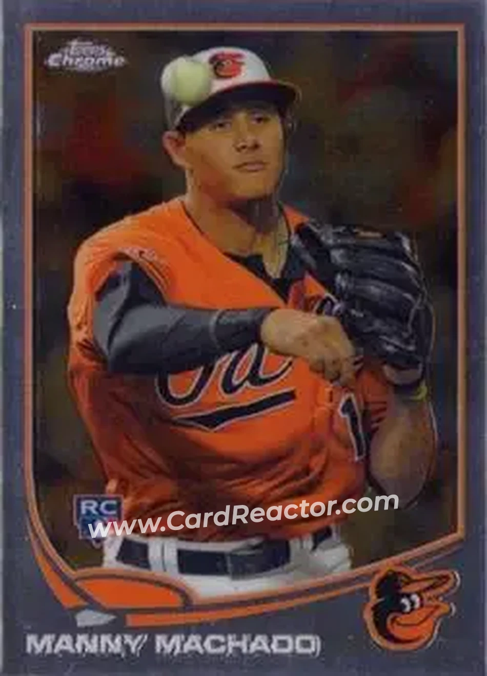 2013 Topps Chrome #12 - Manny Machado - Baltimore Orioles - Front