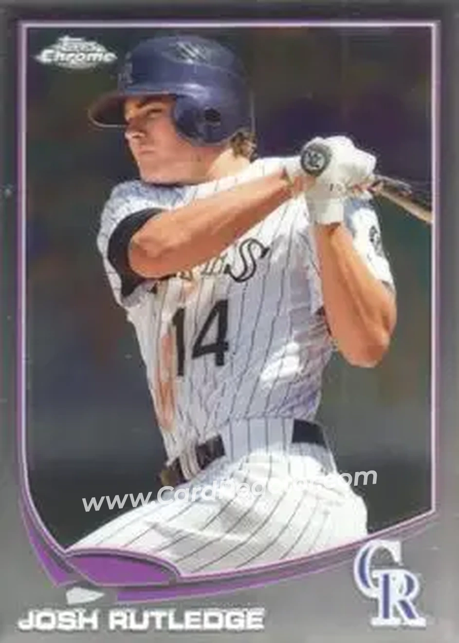 2013 Topps Chrome #14 - Josh Rutledge - Colorado Rockies - Front