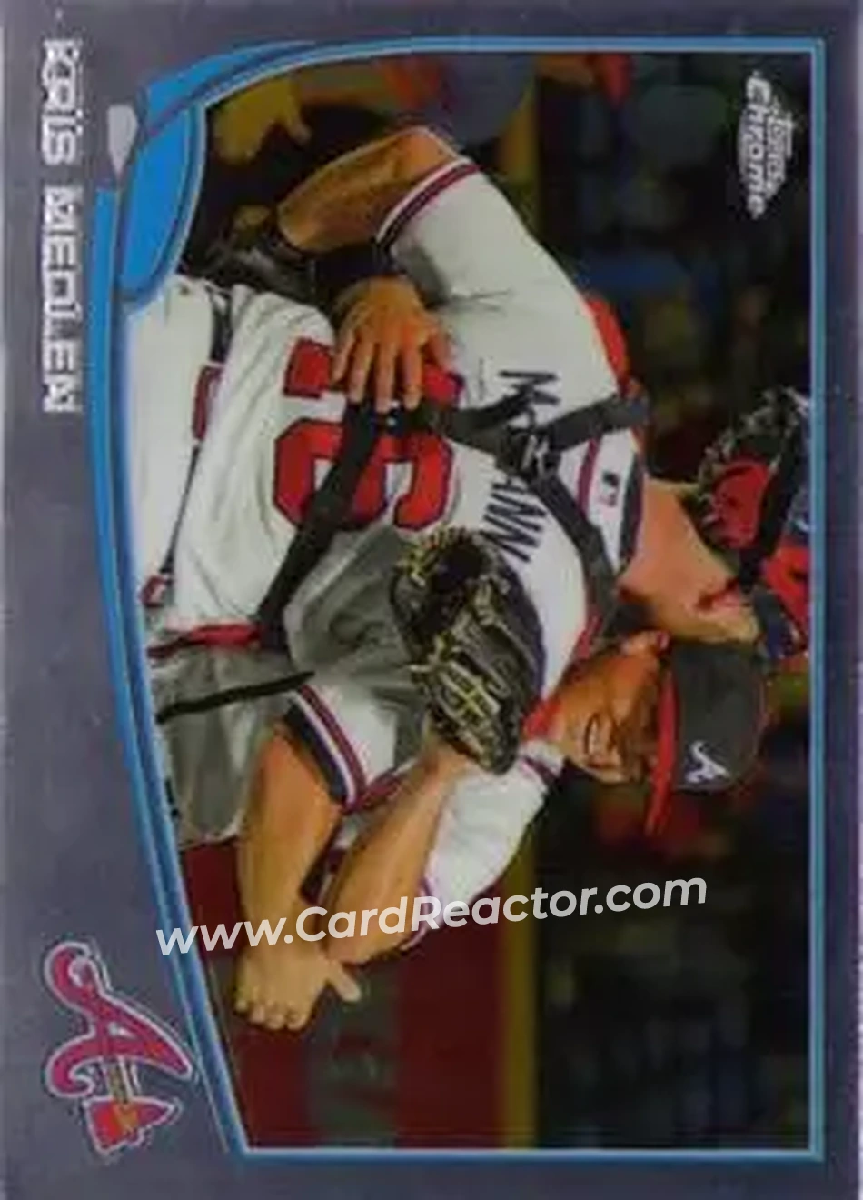 2013 Topps Chrome #18 - Kris Medlen - Atlanta Braves - Front