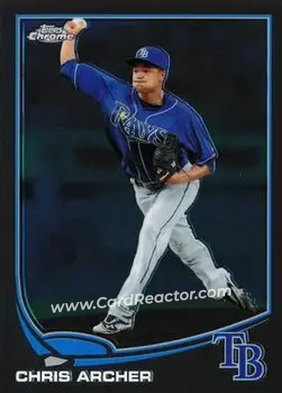 2013 Topps Chrome Update #MB-10 - Chris Archer - Tampa Bay Rays - Front