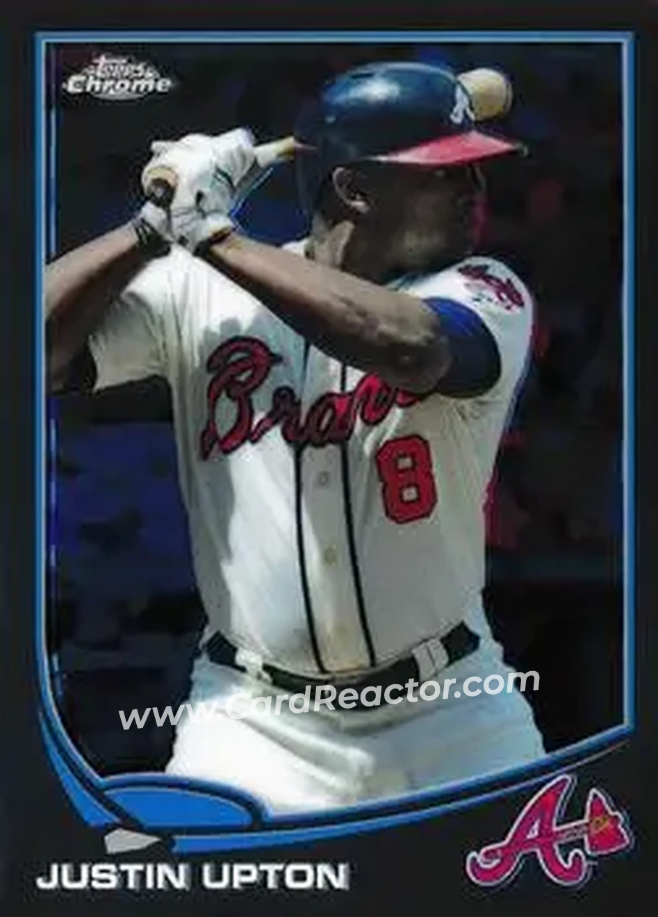 2013 Topps Chrome Update #MB-16 - Justin Upton - Atlanta Braves - Front