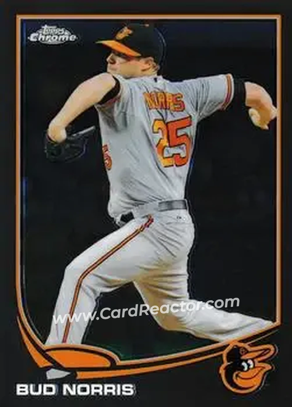 2013 Topps Chrome Update #MB-18 - Bud Norris - Baltimore Orioles - Front