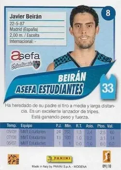 Back of Javier Beiran
