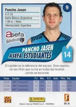 Back of Pancho Jasen