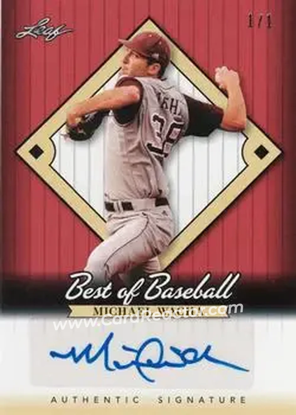 2013 Leaf Best of Baseball - Autographs Red #A-MW2 - Michael Wacha - St. Louis Cardinals - Front